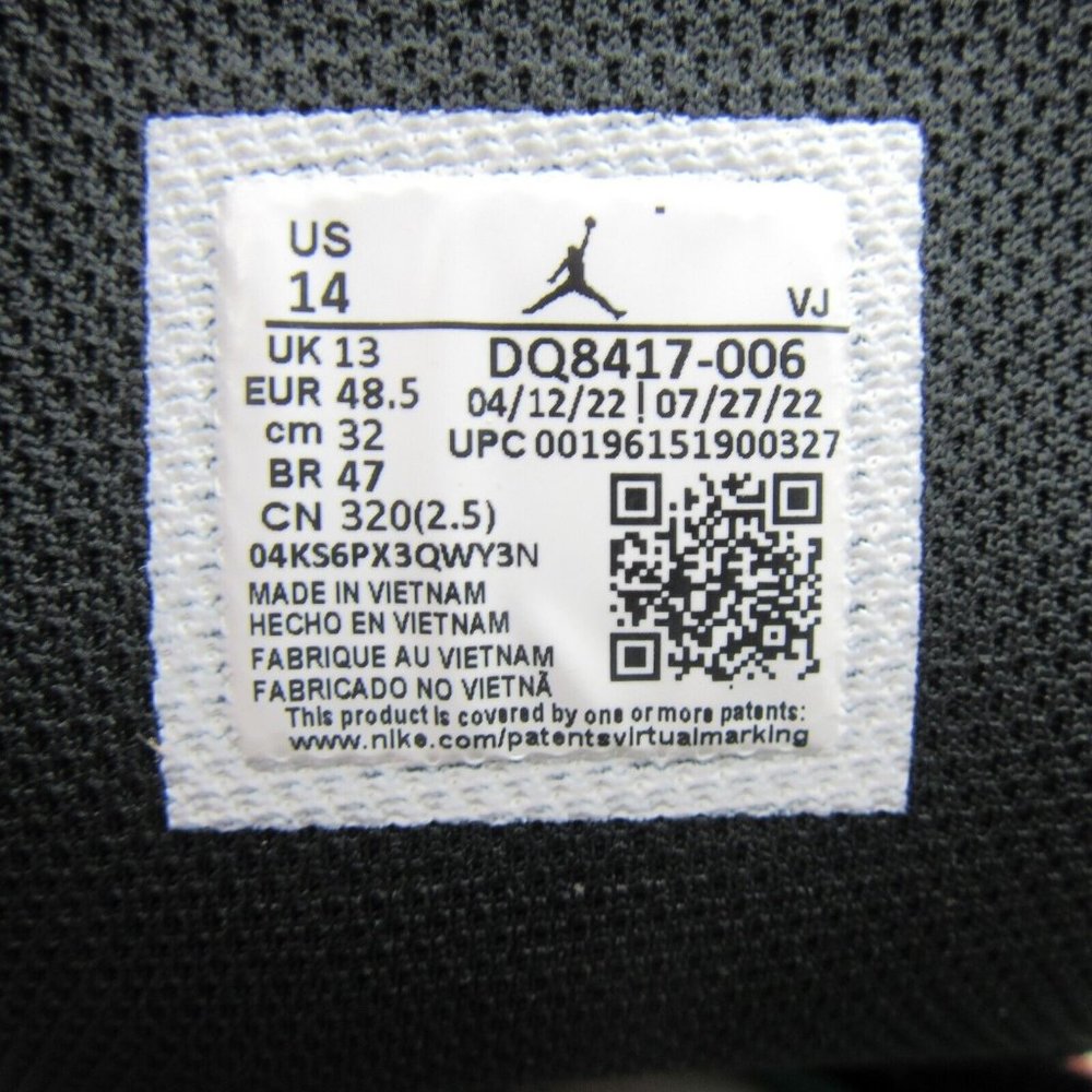 Air Jordan 1 Mid SE Christmas Black Red Sneakers Mens Size 14 NEW - Picture 13 of 16